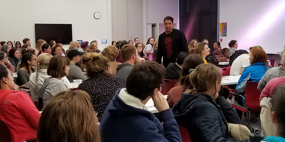 Pablo Cartaya in Education Building