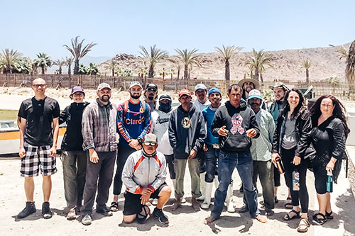 Group members in Todos Santos